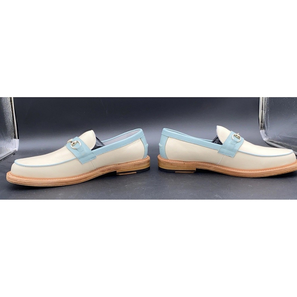 Boardwalk White Sands Leather Horse-Bit Loafers Men's 11 - Picture 4 of 16
